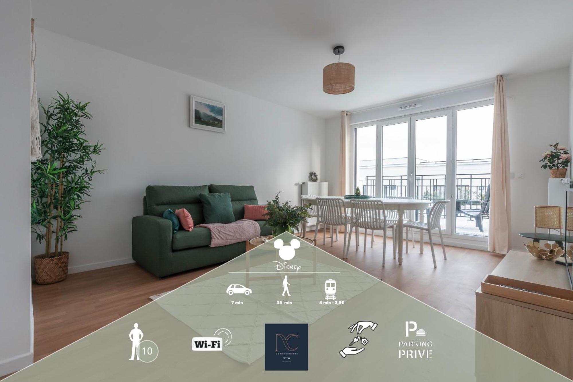 *Disneyland-Paris* 10 Pers, Wifi, 2 Parkings Chessy  Buitenkant foto